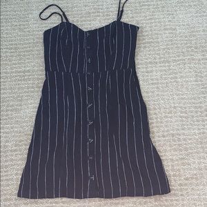 Forever 21 Navy Blue Striped Dress